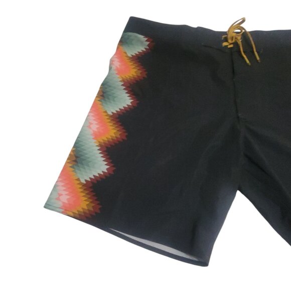Billabong Recycler DBAH Pro Mens Board Shorts Aztec Print Black Size 38 - Picture 4 of 16